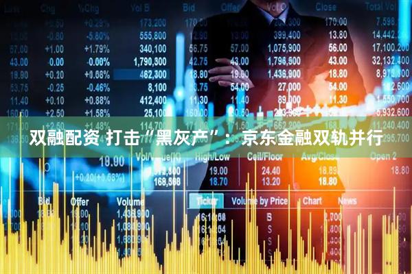 双融配资 打击“黑灰产”：京东金融双轨并行